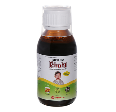 Thực phẩm bảo vệ sức khỏe siro ho - cảm Ích Nhi (90ml)