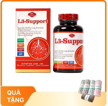 Thực phẩm bảo vệ sức khỏe L3-Support bổ phổi, phế quản (30 viên)