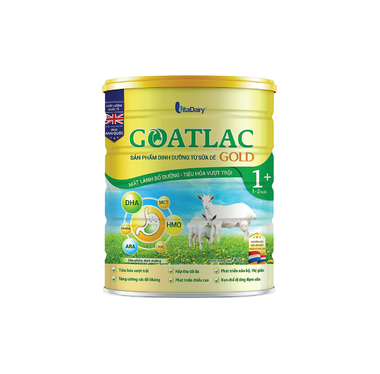 Sữa Dê Goatlac Gold 1+ Cho Trẻ Biếng Ăn, Chậm Lớn (Hộp 800gram)