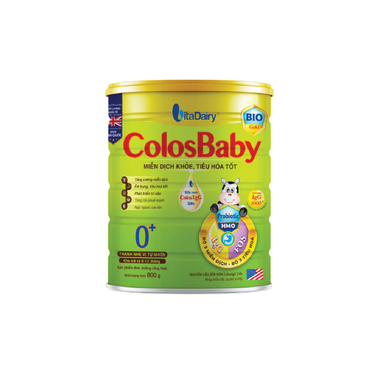 Sữa Colosbaby Bio Gold 0+ hỗ trợ miễn dịch khỏe, tiêu hóa tốt cho bé từ 0-12 tháng (800gr)