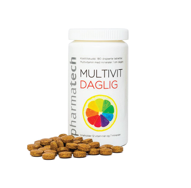 Viên uống Multivit Daglig Pharmatech bổ sung Vitamin và khoáng chất, giúp cơ thể khỏe mạnh (180 viên)