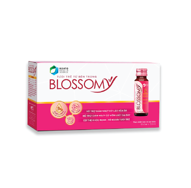 Nước Uống Blossomy Hỗ Trợ Sáng Da, Dạ Dày Khỏe (Hộp 10 Chai X 50ml)