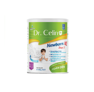 Sữa bột dinh dưỡng Dr.Celine Newborn IQ cho trẻ từ 0 đến 12 tháng tuổi - Hộp 400g