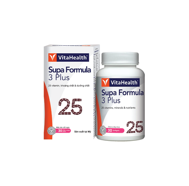 Thực phẩm bảo vệ sức khỏe VitaHealth Supa Formula 3 Plus (hộp 30 viên )