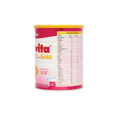 Sữa bột Gluvita Gold Vitadairy bổ sung dinh dưỡng cho người đái tháo đường, tiền đái tháo đường (400g)