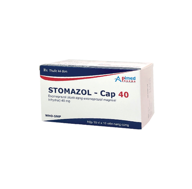 Thuốc Stomazol-Cap 40mg điều trị trào ngược dạ dày, thực quản (3 vỉ x 10 viên)