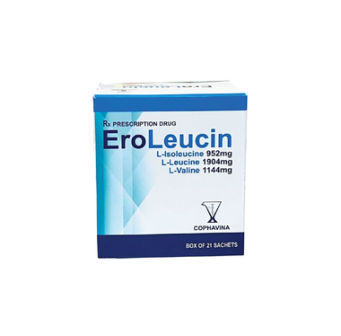 Thuốc EroLeucin cải thiện dinh dưỡng cho bệnh nhân xơ gan (Hộp 21 gói)