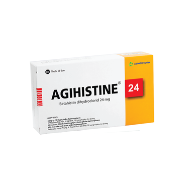 Thuốc Agihistine 16mg điều trị chóng mặt, rối loạn tiền đình (5 vỉ x 10 viên)