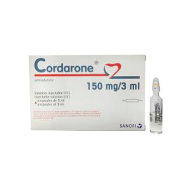 Thuốc Cordarone 150mg/3ml rối loạn nhịp nhĩ với đáp ứng thất nhanh (6 ống x 3ml)