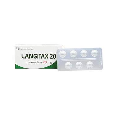 Viên nén Langitax 20 Usarichpharm phòng ngừa huyết khối tắc tĩnh mạch (2 vỉ x 7 viên)