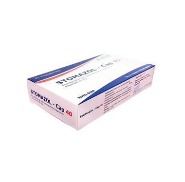 Thuốc Stomazol-Cap 40mg điều trị trào ngược dạ dày, thực quản (3 vỉ x 10 viên)