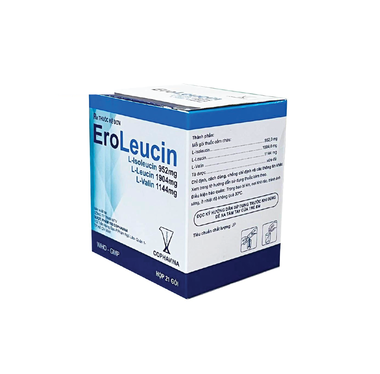 Thuốc EroLeucin cải thiện dinh dưỡng cho bệnh nhân xơ gan (Hộp 21 gói)