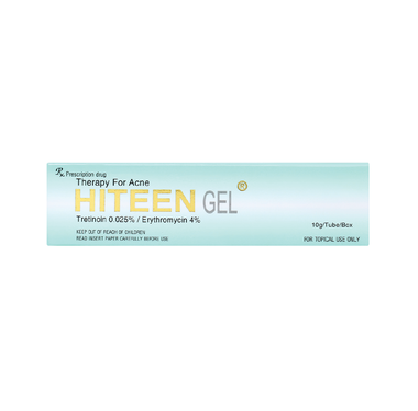 Gel bôi da Hiteen Phil điều trị mụn trứng cá dạng vi u nang hoặc kèm viêm, mụn trứng cá mủ sần (10g)