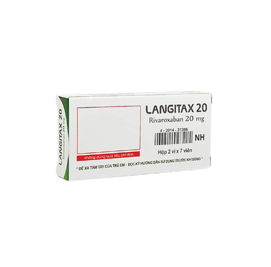 Viên nén Langitax 20 Usarichpharm phòng ngừa huyết khối tắc tĩnh mạch (2 vỉ x 7 viên)