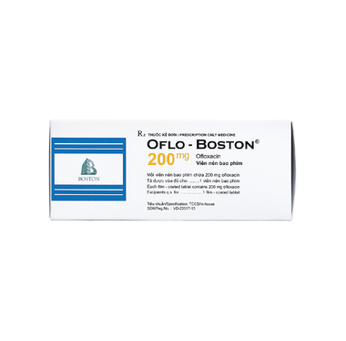 Thuốc Oflo - Boston 200mg Trị Nhiễm Khuẩn (Hộp 10 Vỉ X 10 Viên)