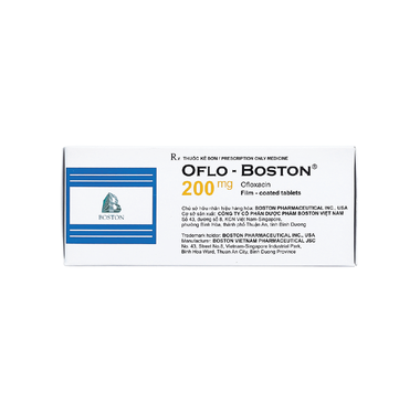 Thuốc Oflo - Boston 200mg Trị Nhiễm Khuẩn (Hộp 10 Vỉ X 10 Viên)