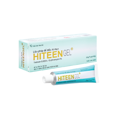 Gel bôi da Hiteen Phil điều trị mụn trứng cá dạng vi u nang hoặc kèm viêm, mụn trứng cá mủ sần (20g)