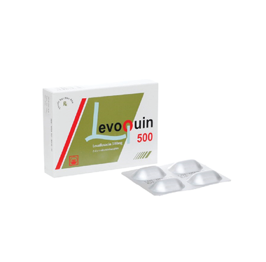 Thuốc  LEVOQUIN 250MG điều trị nhiễm khuẩn hiệu quả ( 3 vỉ x 4 viên)