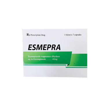 Thuốc Esmepra 40mg điều trị trào ngược dạ dày - thực quản (2 vỉ x 7 viên)