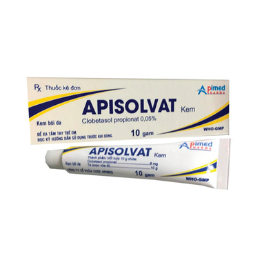 Thuốc bôi Apisolvat điều trị vẩy nến, viêm da, chàm, eczema ( tuyp10g)