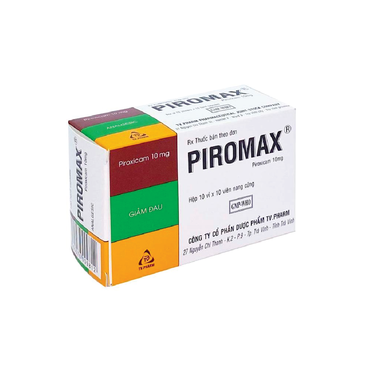 Thuốc Piromax 10mg điều trị viêm xương khớp, thoái hóa khớp (10 vỉ x 10 viên)