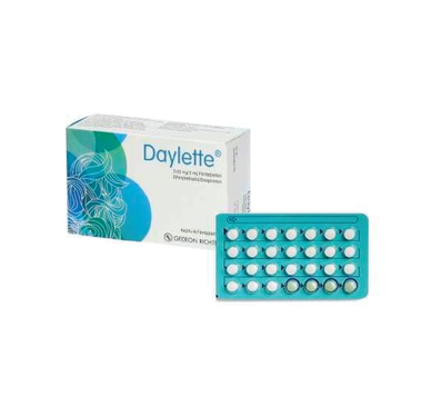 Thuốc Daylette tránh thai hằng ngày (1 vỉ x (24+4) viên)