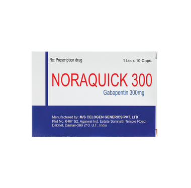 Thuốc Noraquick 300 hỗ trợ điều trị động kinh và đau thần kinh (Hộp 10 viên)