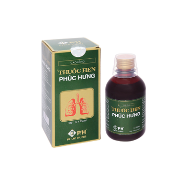 Thuốc Hen Phúc Hưng Trị Hen Suyễn, Viêm Phế Quản (Chai 250ml)