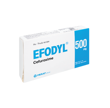 Thuốc Efodyl 500mg điều trị nhiễm khuẩn đường (2 vỉ x 10 viên)