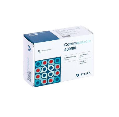 Thuốc Cotrimoxazole 400/80 Stella điều trị nhiễm khuẩn (10 vỉ x 10 viên)