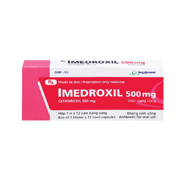 Thuốc Imedroxil 500mg Điều Trị Nhiễm Khuẩn (Hộp 1 Vỉ X 12 Viên)