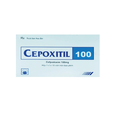 Thuốc Cepoxitil điều trị nhiễm khuẩn (1 vỉ x 10 viên)