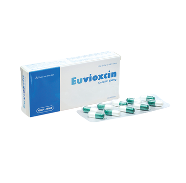 Thuốc Euvioxcin 500mg Hataphar trị nhiễm khuẩn (2 vỉ x 10 viên)