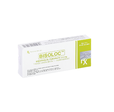 Thuốc Bisoloc 2.5mg điều trị tăng huyết áp, suy tim mạn (3 vỉ x 10 viên)