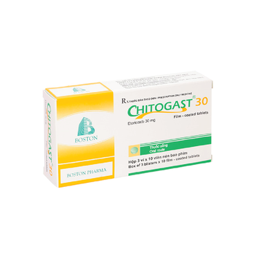 Thuốc Chitogast 30mg Điều Trị Triệu Chứng Của Bệnh Viêm Xương Khớp Cấp Và Mạn Tính (Hộp 3 Vỉ X 10 Viên)