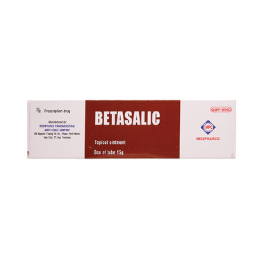 Thuốc mỡ Betasalic Medipharco điều trị các bệnh viêm da (15g)