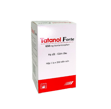 Thuốc Tatanol Forte hạ sốt, giảm đau