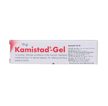 Nhũ tương Kamistad-Gel N hỗ trợ điều trị viêm, đau ở niêm mạc miệng và môi (Tuýp 10g)