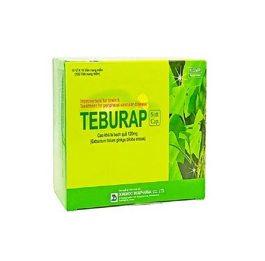 Thuốc Teburap 120mg hỗ trợ điều trị rối loạn tuần hoàn ngoại biên (Hộp 100 viên)