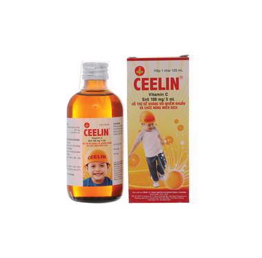 Siro Ceelin bổ sung vitamin C, tăng cường sức đề kháng (Chai 120ml)