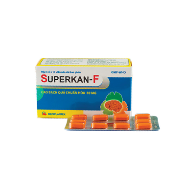 Thuốc Superkan-F điều trị chứng suy giảm trí nhớ, bổ não (6 vỉ x 10 viên)