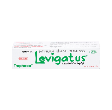 Kem bôi da Levigatus Traphaco điều trị mụn trứng cá, mụn mủ, vết thương nông, trầy da (20g)