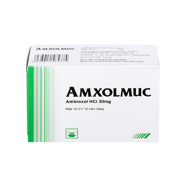 Thuốc Amxolmuc 30mg điều trị viêm phế quản mạn, hen phế quản