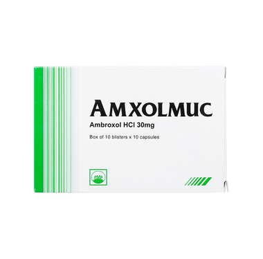 Thuốc Amxolmuc 30mg điều trị viêm phế quản mạn, hen phế quản