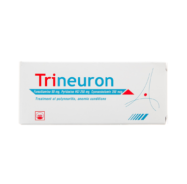 Thuốc Trineuron Trị Bệnh Do Vitamin Nhóm B (Hộp 5 Vỉ X 10 Viên)