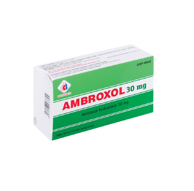 Thuốc Ambroxol 30mg Domesco điều trị viêm phế quản, hen phế quản (10 vỉ x 10 viên)