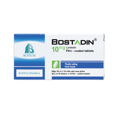 Thuốc Bostadin 10mg trị viêm mũi dị ứng, mày đay (10 vỉ x 10 viên)