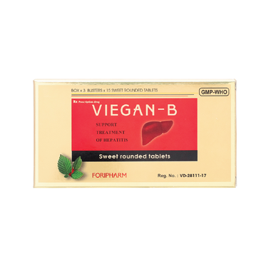 Thuốc Viegan-B Foripharm điều trị hạ men gan, viêm gan (3 vỉ x 15 viên)