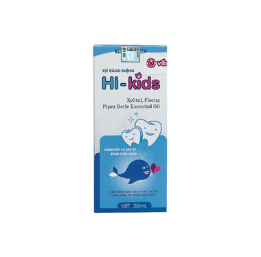 Xịt chống sâu răng Hi-Kids chăm sóc răng miệng cho cả trẻ em và người lớn (30ml)