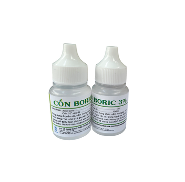 Cồn Boric 3% Phương Nam trị nấm, viêm tai giữa chai 8ml